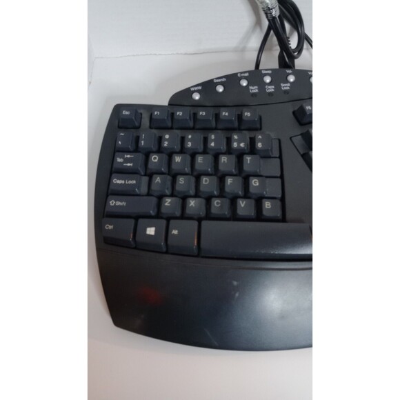 Perixx Ergonomic Wired USB Keyboard Gray  KU-9938 / 98915 - Picture 2 of 7